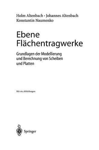 Ebene Flächentragwerke
