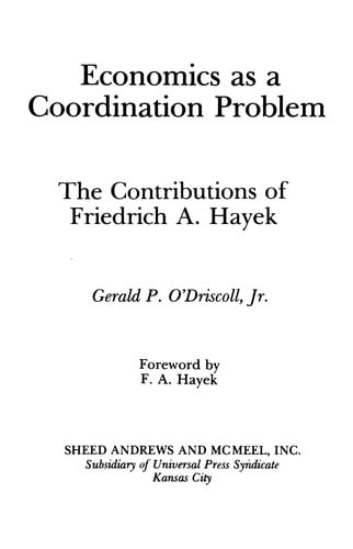 Economics as a coordination problem