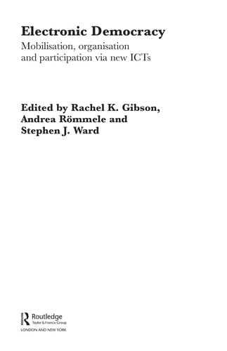 Electronic democracy