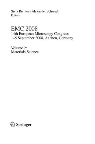 EMC 2008 14th European Microscopy Congress 1–5 September 2008, Aachen, Germany