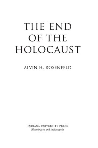 The end of the Holocaust