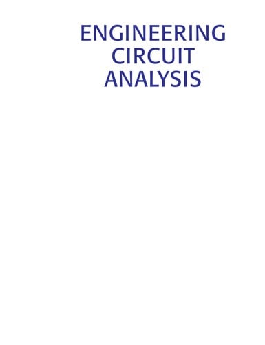 Engineering circuit analysis
