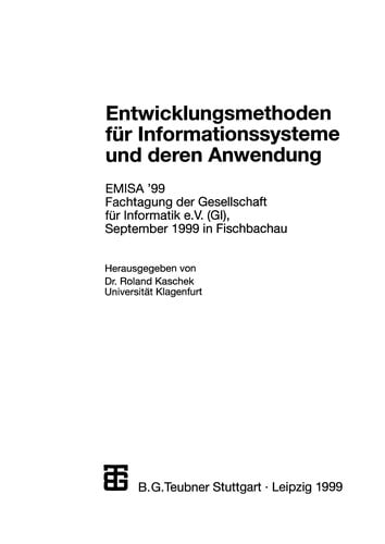 Entwicklungsmethoden für Informationssysteme und deren Anwendung