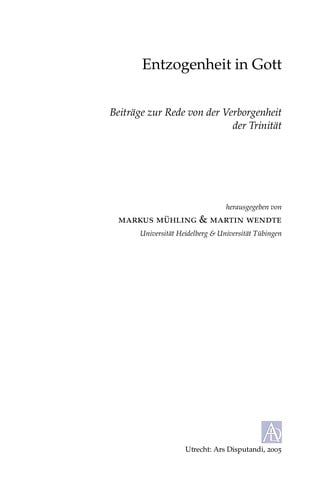 Entzogenheit in Gott