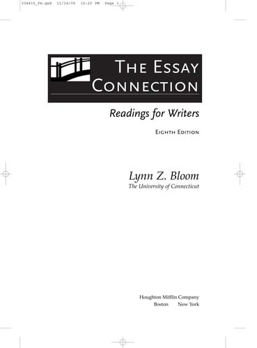 The essay connection