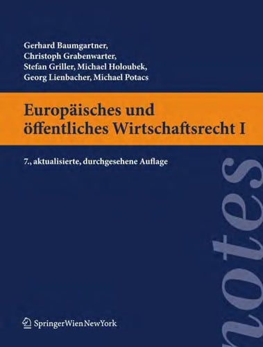 Europäisches und öffentliches Wirtschaftsrecht