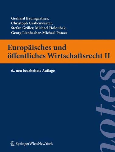 Europäisches und öffentliches Wirtschaftsrecht