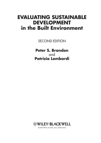 Evaluating sustainable development in the built environment