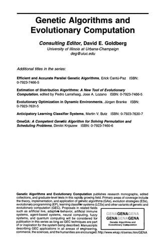 Evolutionary Algorithms for Solving Multi-Objective Problems