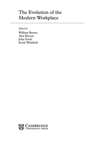 The evolution of the modern workplace