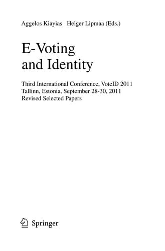 E-Voting and Identity