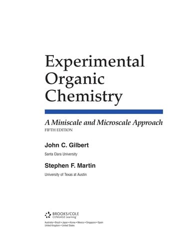 Experimental organic chemistry