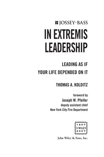 In extremis leadership