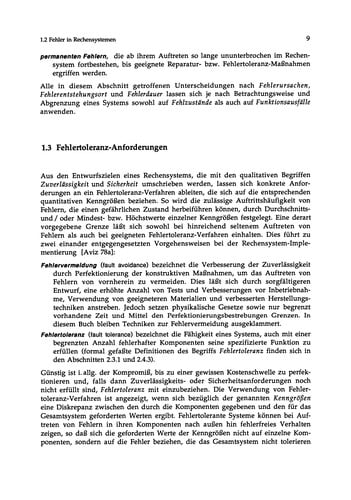 Fehlertoleranzverfahren