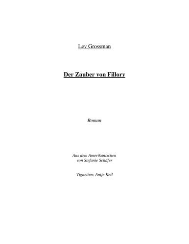 Fillory - die Zauberer