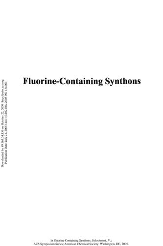 Fluorine-containing synthons