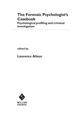 Forensic Psychologist's Casebook