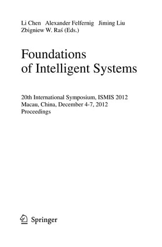 Foundations of Intelligent Systems