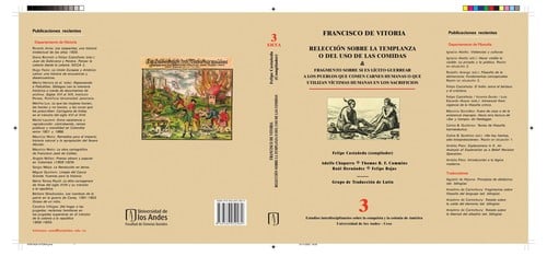 Relección sobre la templanza o del uso de las comidas