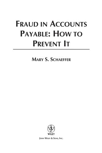 Fraud in accounts payable