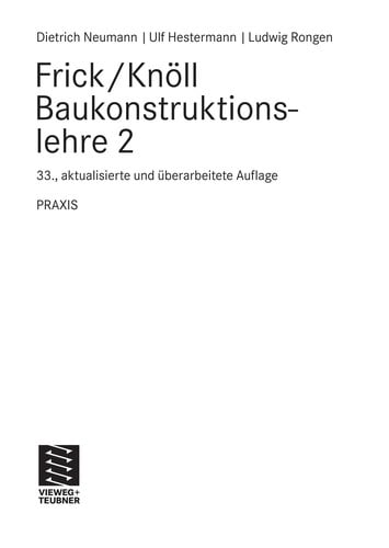 Frick/Knöll Baukonstruktionslehre 2