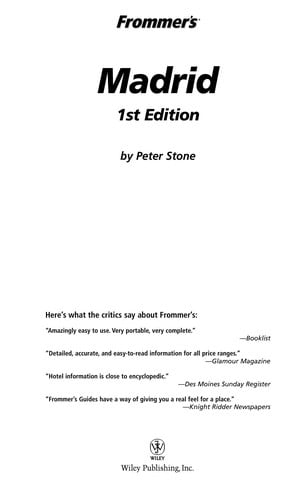 Frommer's Madrid