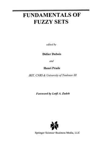 Fundamentals of Fuzzy Sets