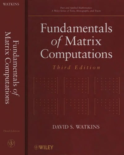Fundamentals of matrix computations