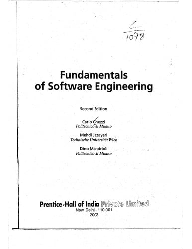 Fundamentals of software engineering