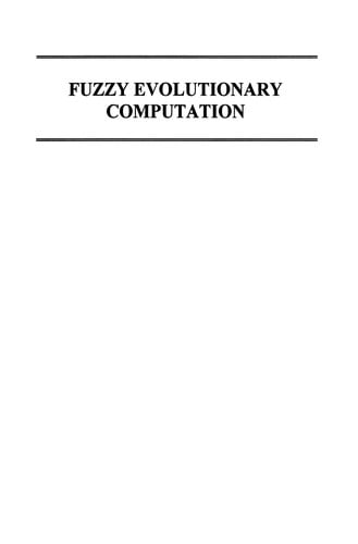 Fuzzy Evolutionary Computation