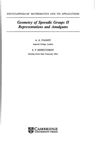 Geometry of sporadic groups