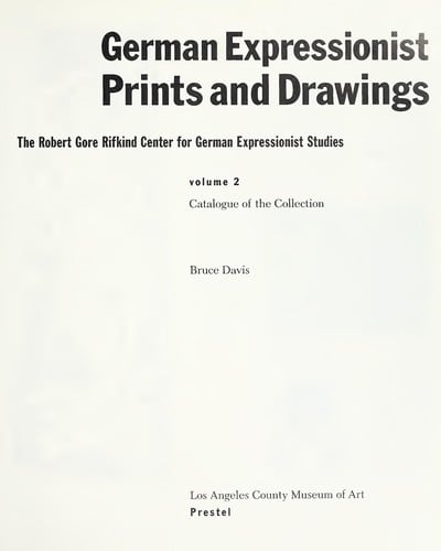 German expressionist prints and drawings