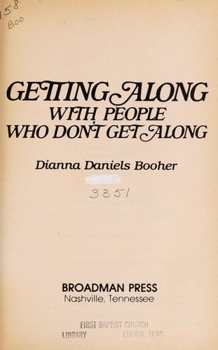Getting along with people who don't get along