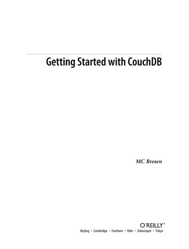 Getting started with CouchDB