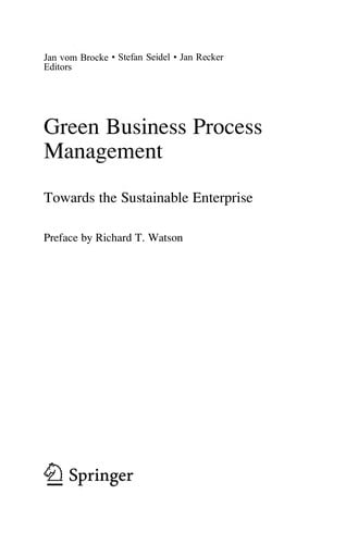 Green Business Process Management