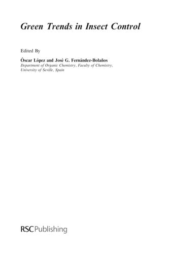 Green trends in insect control