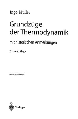 Grundzüge der Thermodynamik