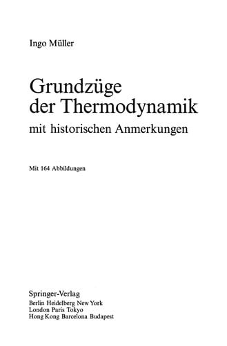 Grundzüge der Thermodynamik