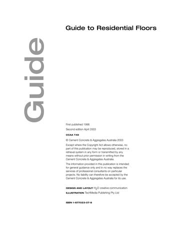 Guide to residential floors