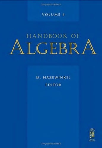 Handbook of algebra