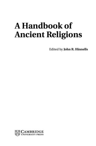 A handbook of ancient religions