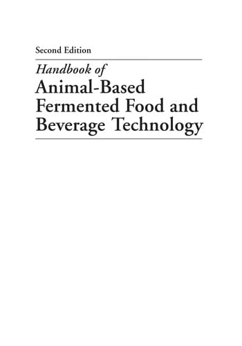 Handbook of animal-based fermented food and beverage technology