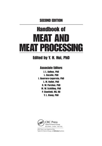 Handbook of meat and meat processing