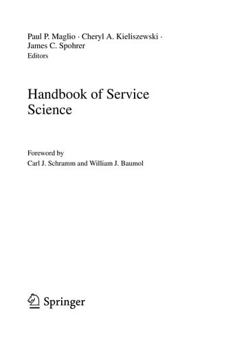 Handbook of service science
