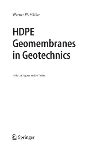 HDPE geomembranes in geotechnics