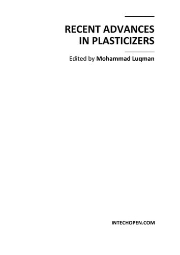 Recent advances in plasticizers