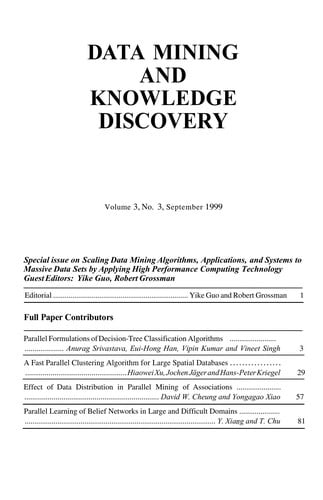 High performance data mining