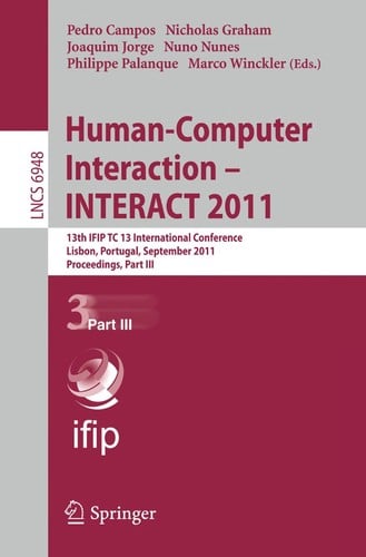 Human-Computer Interaction – INTERACT 2011