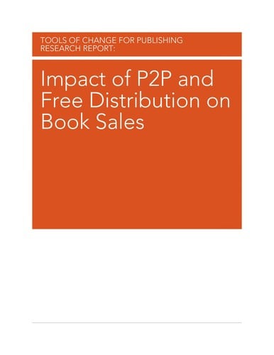 Impact of P2P and free distribution on book sales