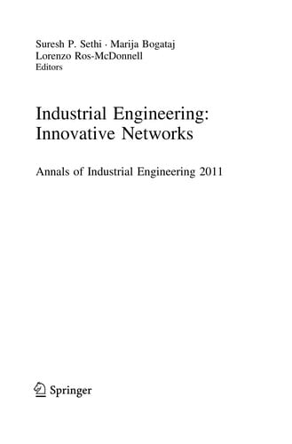 Industrial Engineering: Innovative Networks